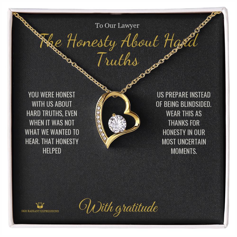 Custom name-personalized Forever Love Necklace gift for lawyer