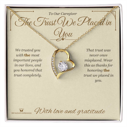 Meaningful gift for caregiver - The Trust We Placed in You