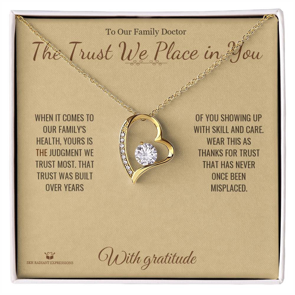 Add a name to this Forever Love Necklace - gift for doctor