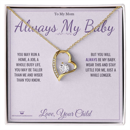 Custom name-personalized Forever Love Necklace gift for mom