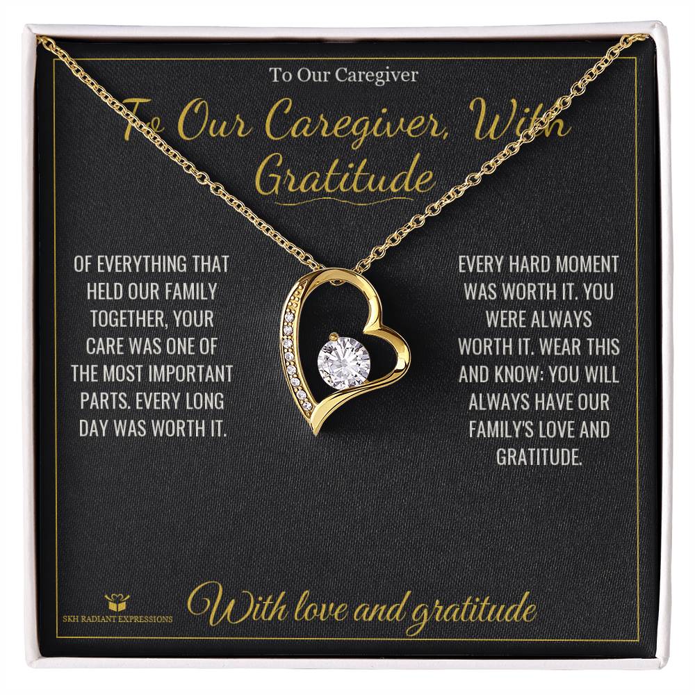 Meaningful gift for caregiver - To Our Caregiver, With Gratitude