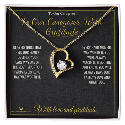 Add a name to this Forever Love Necklace - gift for caregiver