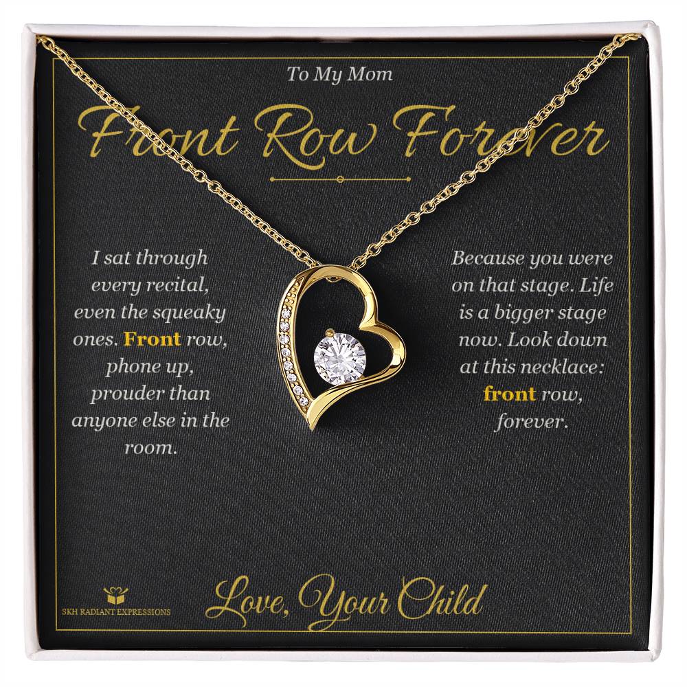 Engraved Forever Love Necklace with message for mom