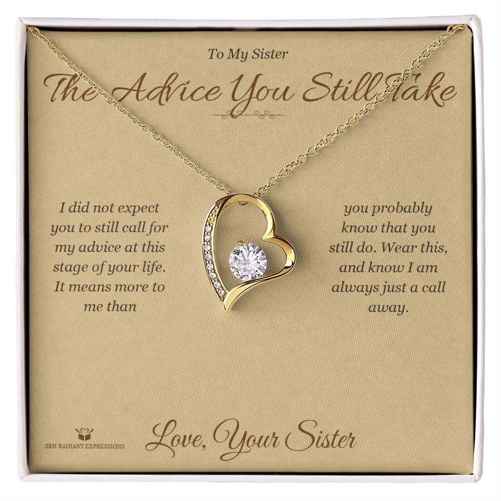 Personalized Forever Love Necklace for sister