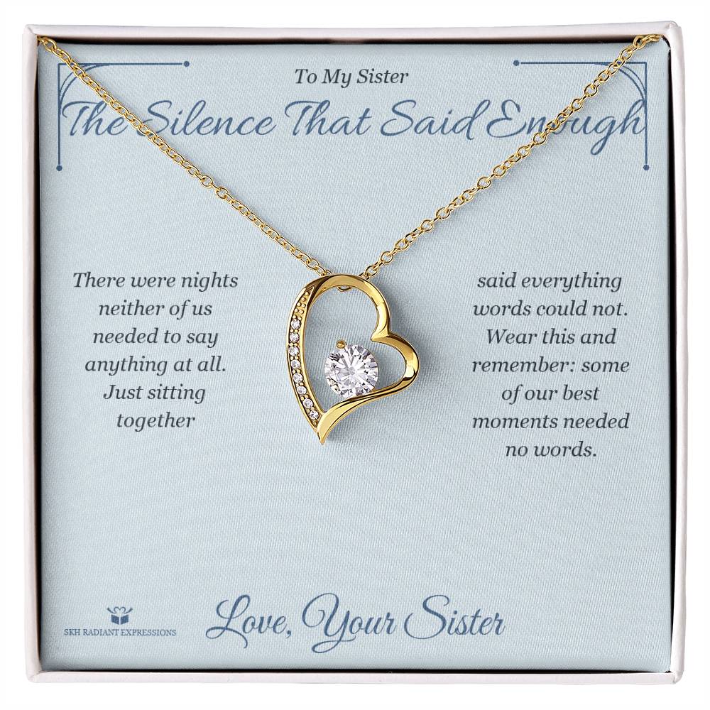 What does a Forever Love Necklace mean - gift for sister