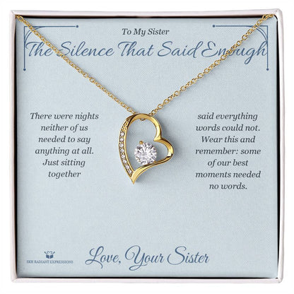 What does a Forever Love Necklace mean - gift for sister