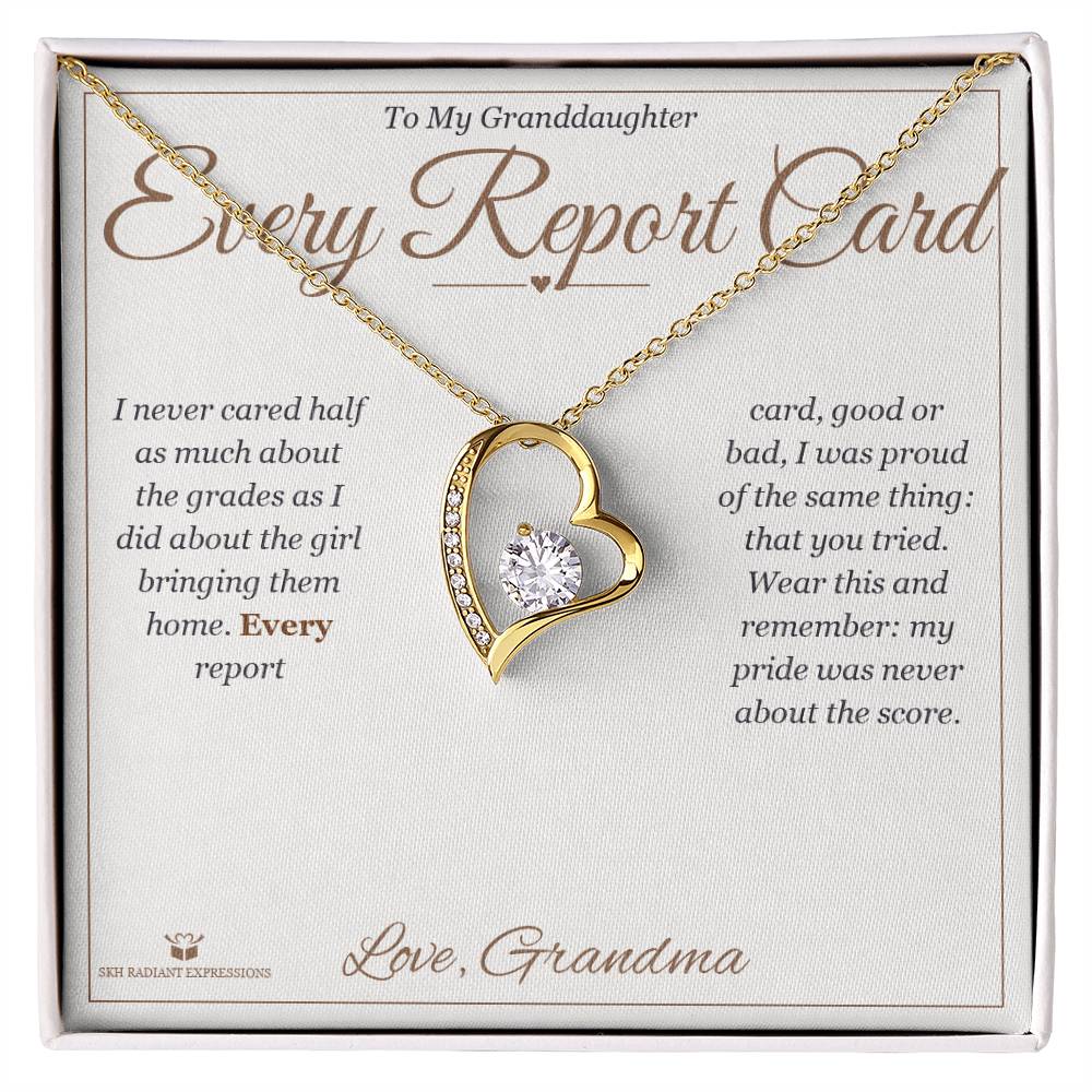 Forever Love Necklace gift for granddaughter from Grandma