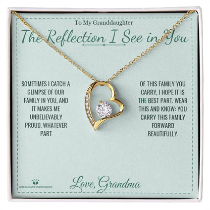 Forever Love Necklace gift for granddaughter from Grandma