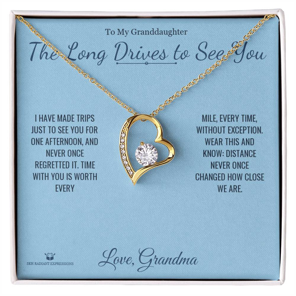 Forever Love Necklace gift for granddaughter from Grandma