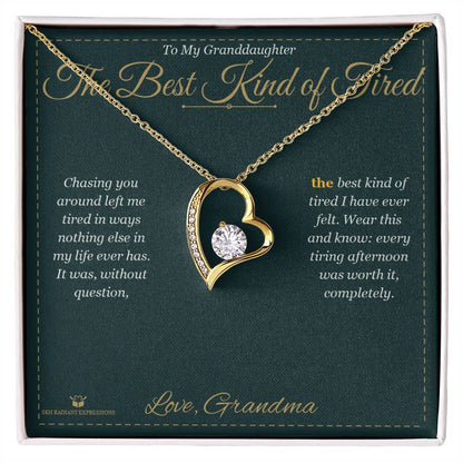 Personalized Forever Love Necklace for granddaughter