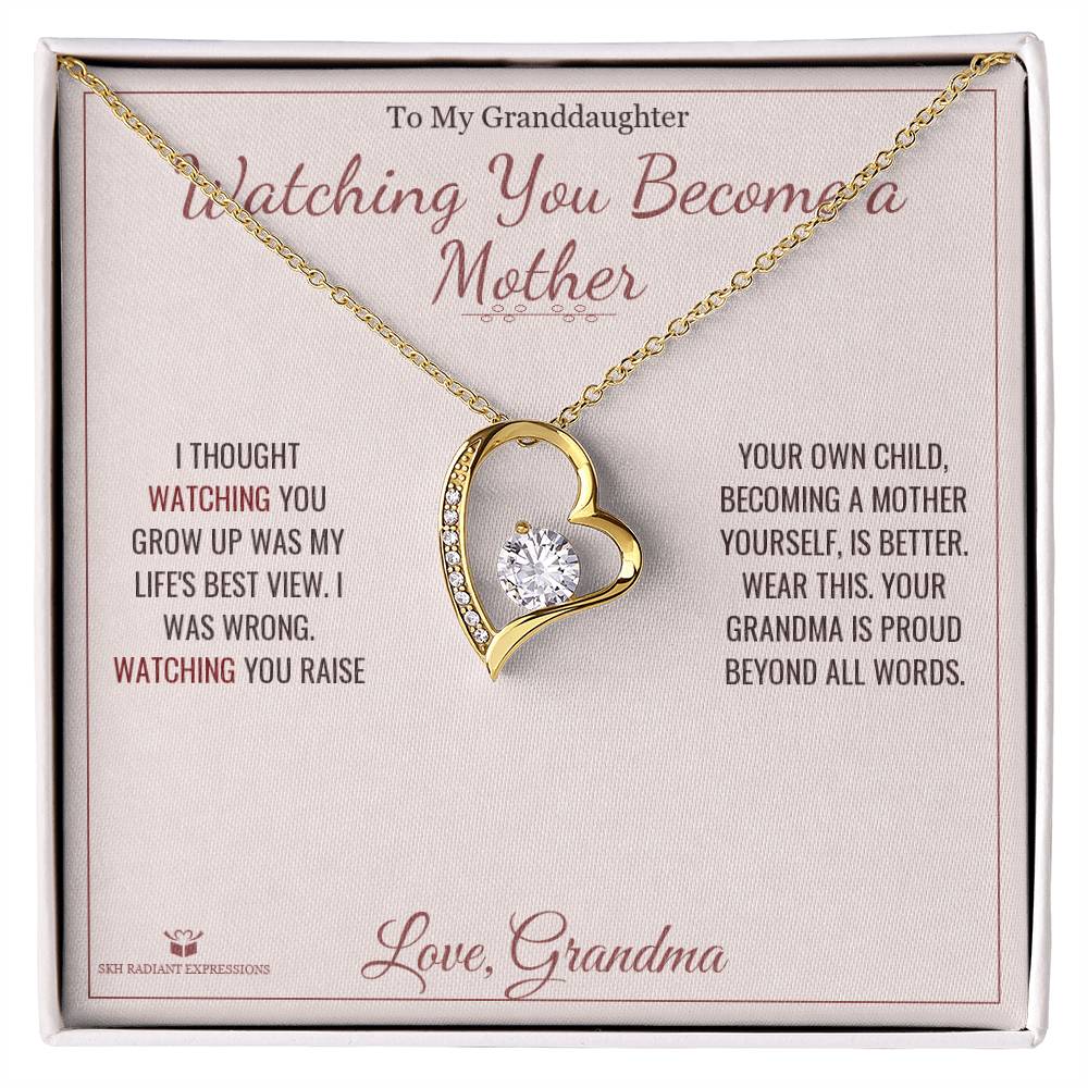 Forever Love Necklace gift for granddaughter from Grandma