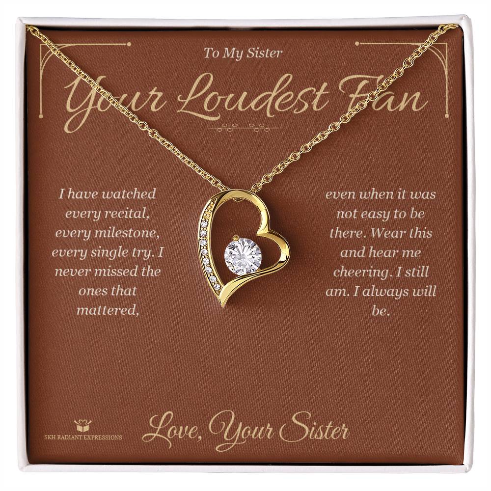 Forever Love Necklace gift for sister from Sister