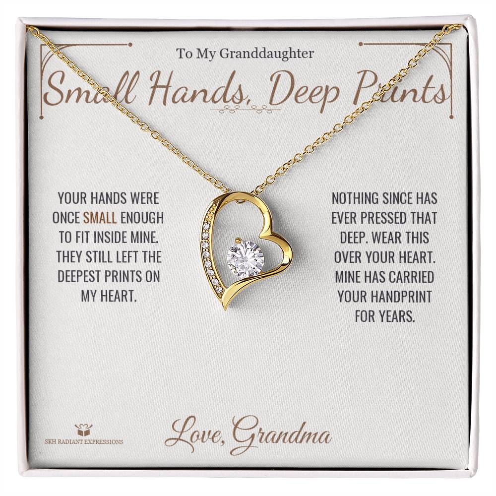 Personalized Forever Love Necklace for granddaughter