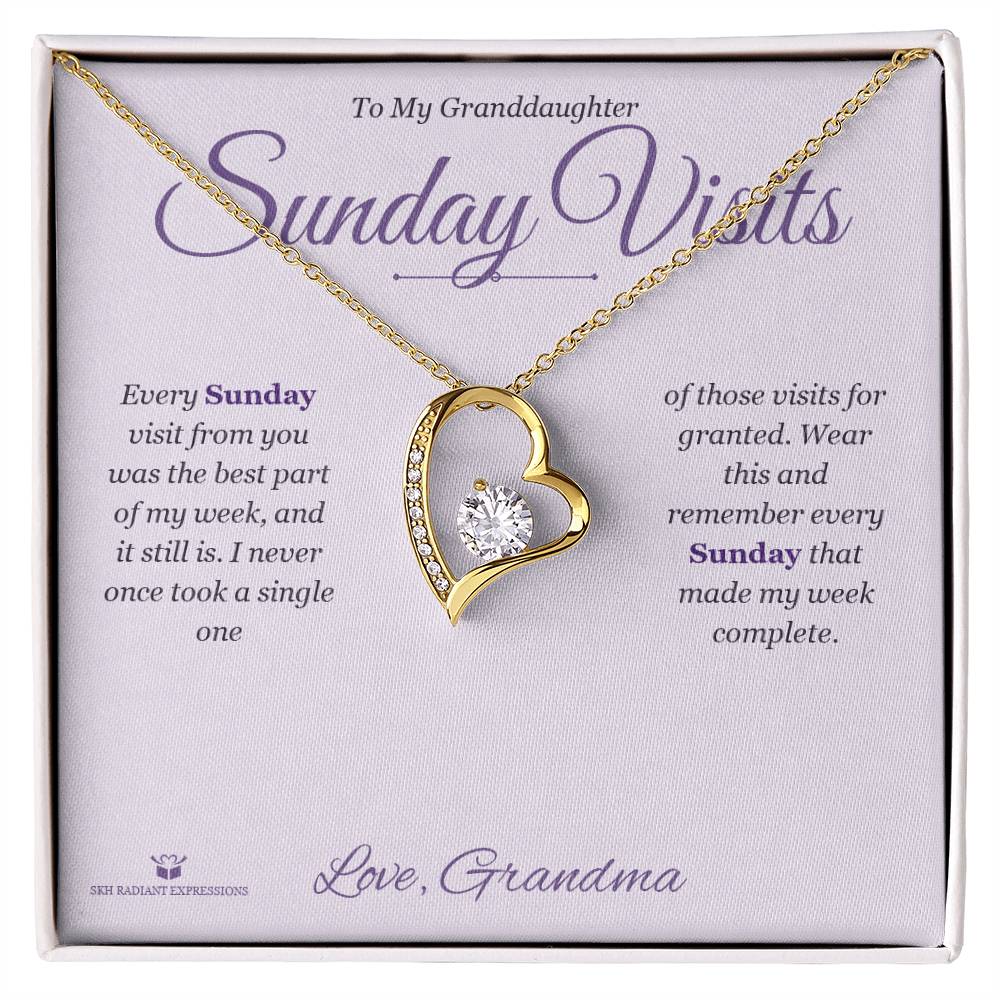 Forever Love Necklace gift for granddaughter from Grandma