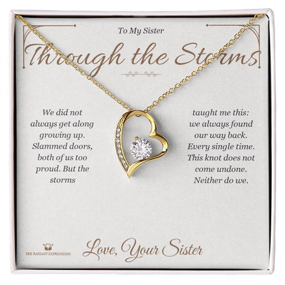 Forever Love Necklace gift for sister from Sister