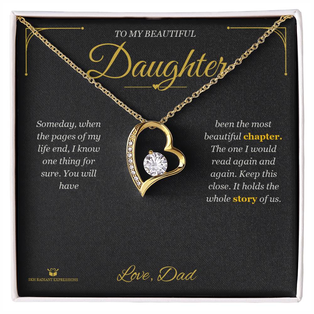 Personalized Forever Love Necklace for daughter
