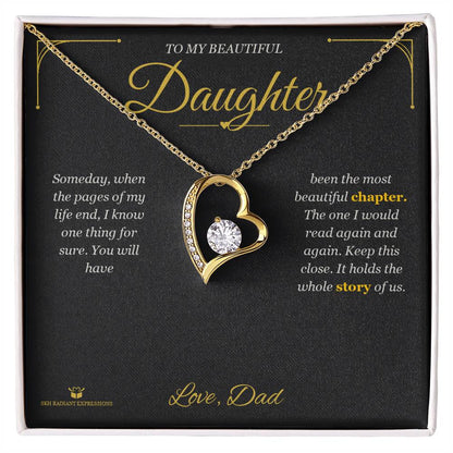 Personalized Forever Love Necklace for daughter