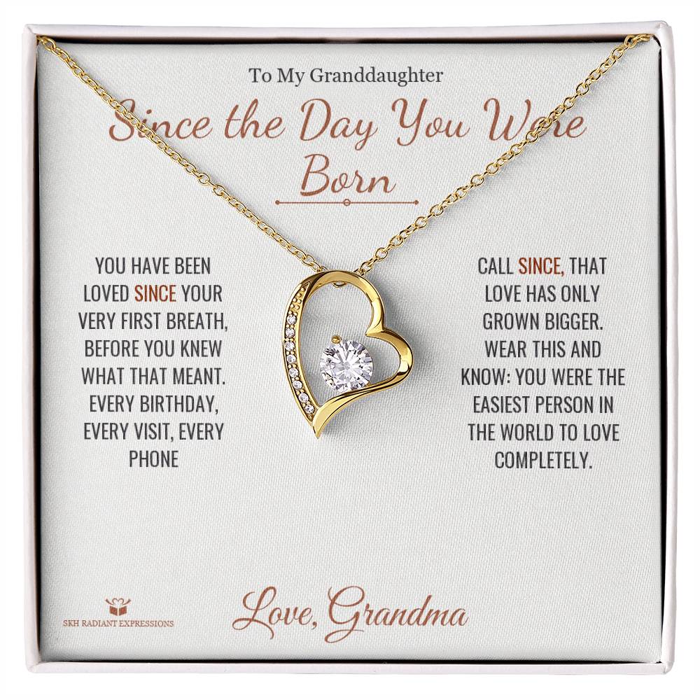 Forever Love Necklace gift for granddaughter from Grandma