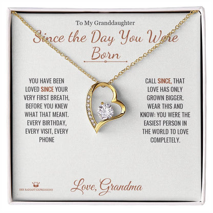 Forever Love Necklace gift for granddaughter from Grandma