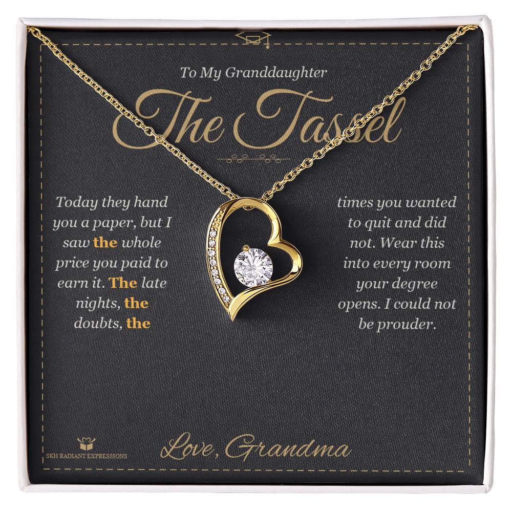 Forever Love Necklace gift for granddaughter from Grandma