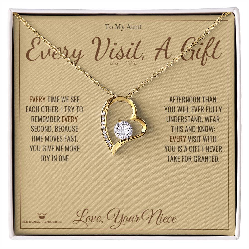 Add a name to this Forever Love Necklace - gift for aunt