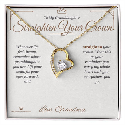 Forever Love Necklace gift for granddaughter from Grandma