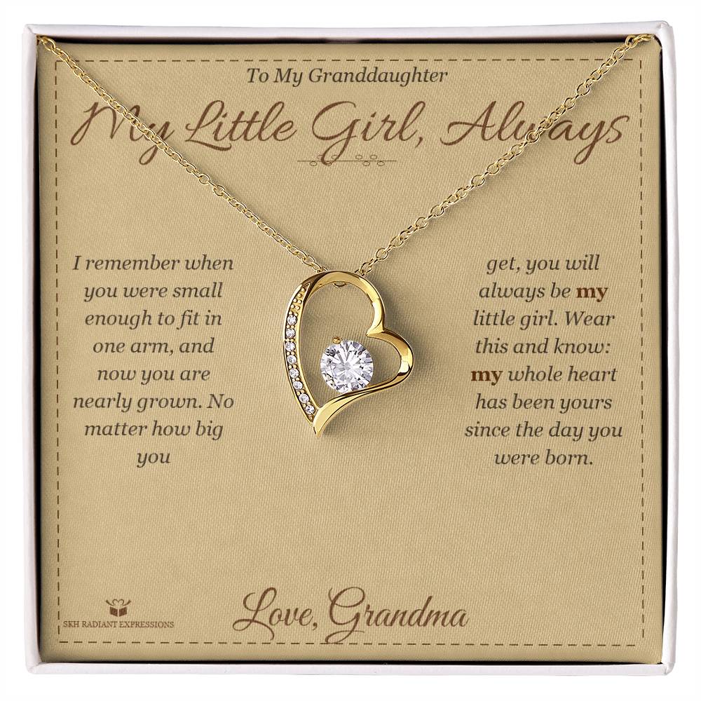 Personalized Forever Love Necklace for granddaughter