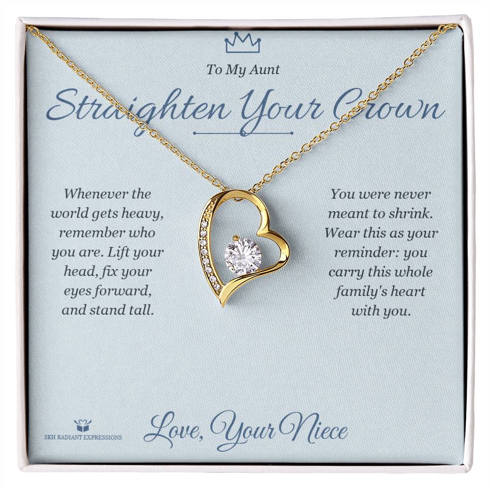 Meaningful gift for aunt - Straighten Your Crown