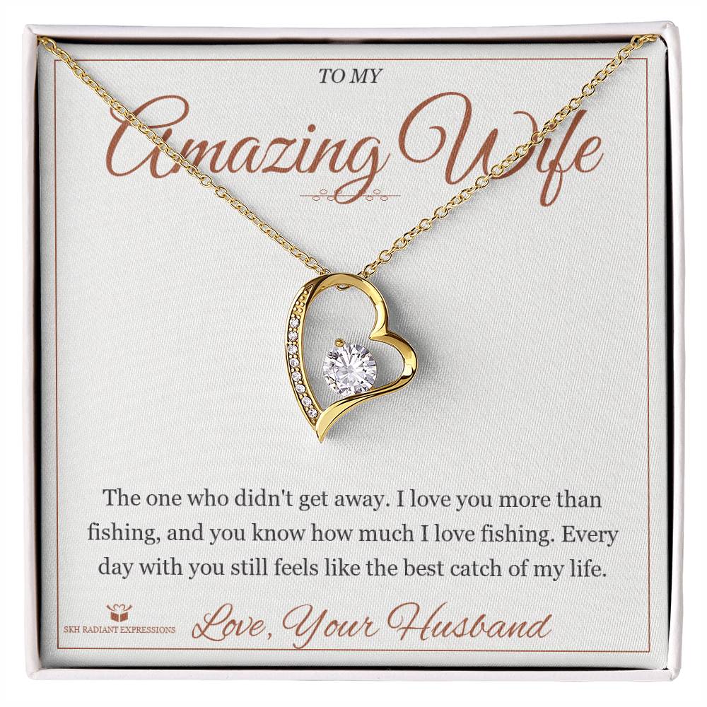 Meaningful gift for wife - I Love You More Than Fishing
