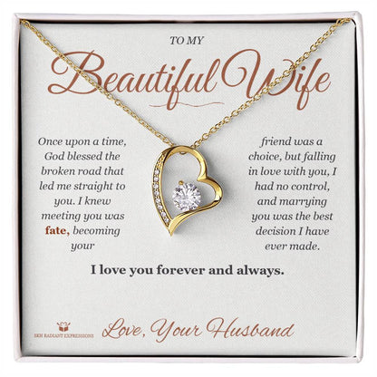 Custom name-personalized Forever Love Necklace gift for wife