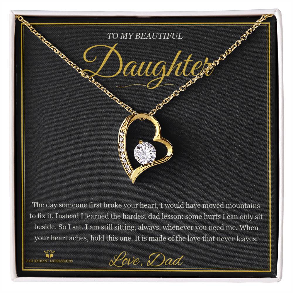Your First Heartbreak - Forever Love Necklace for Daughter - personalized keepsake gift from SKH Radiant Expressions