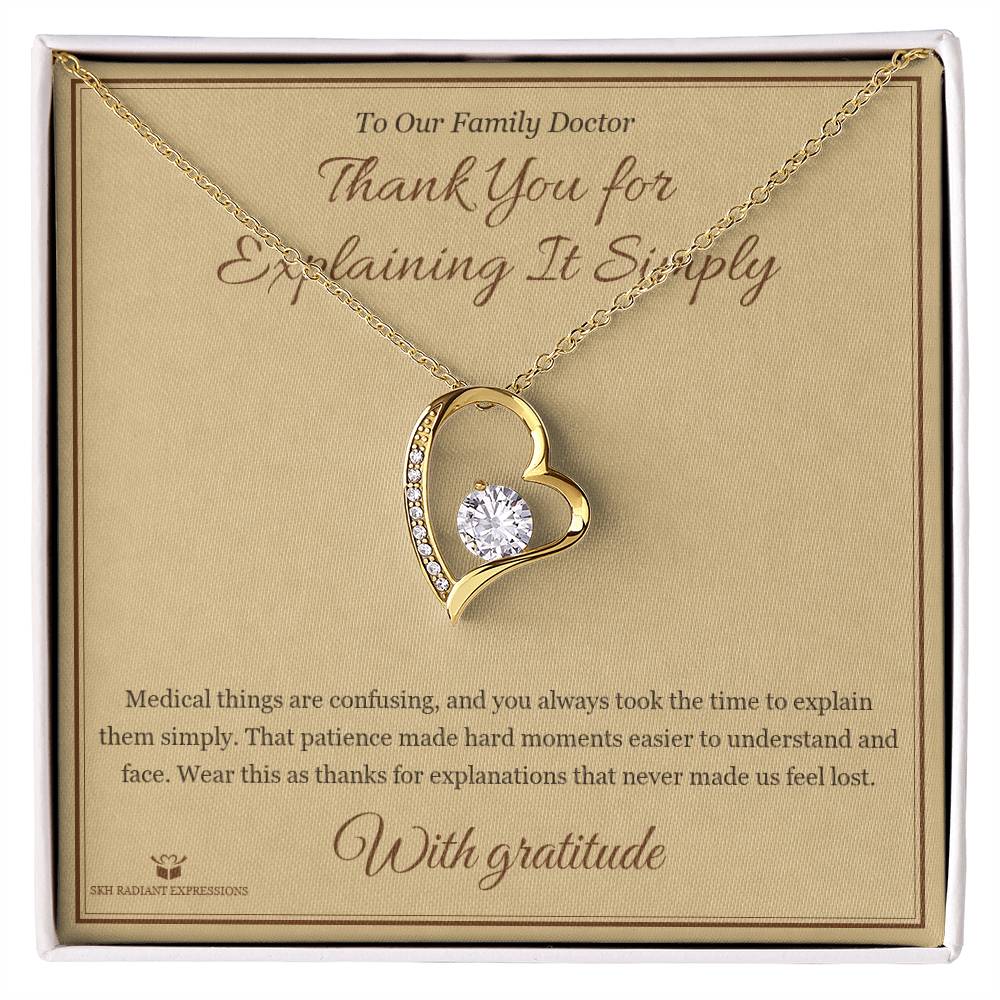 Thank You for Explaining It Simply - Forever Love Necklace for Doctor