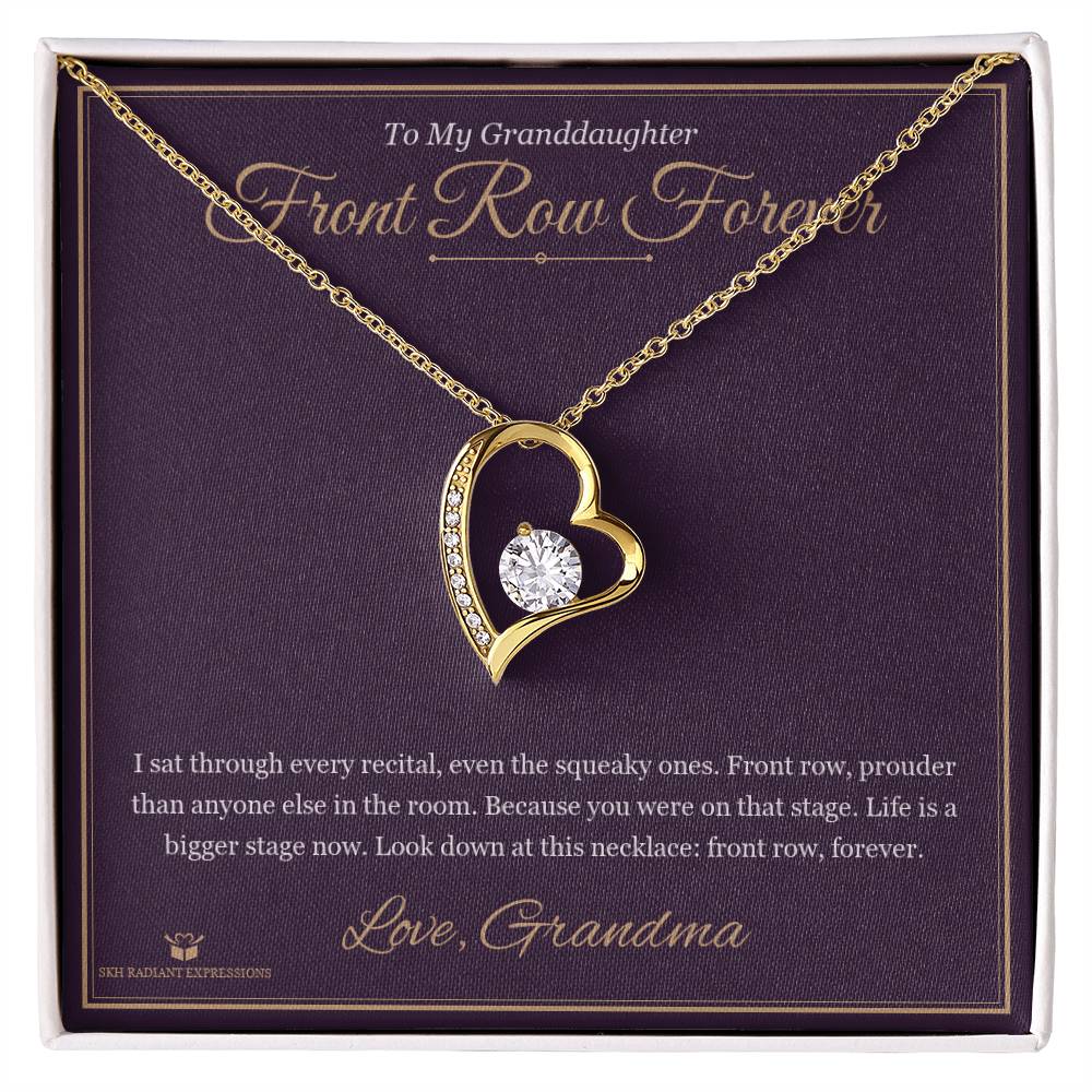 Front Row Forever - Forever Love Necklace for Granddaughter - personalized keepsake gift from SKH Radiant Expressions