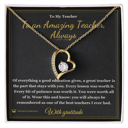 Sentimental teacher gift, not generic