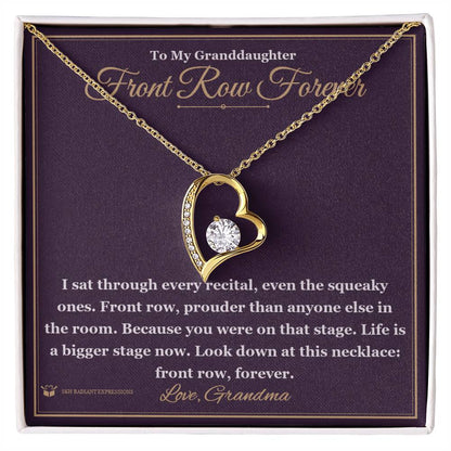Engraved Forever Love Necklace with message for granddaughter