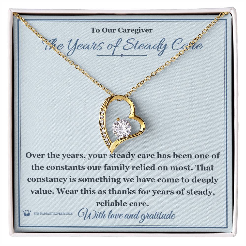 What does a Forever Love Necklace mean - gift for caregiver