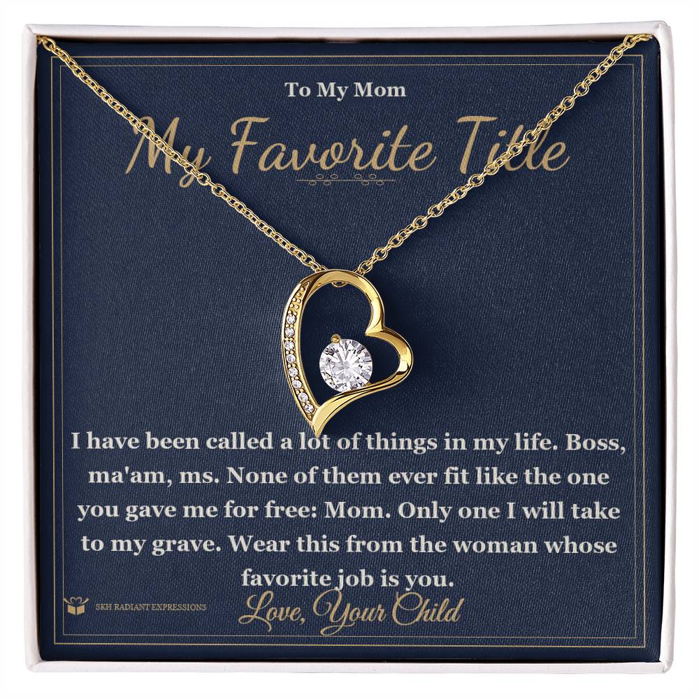 Sentimental mom gift, not generic