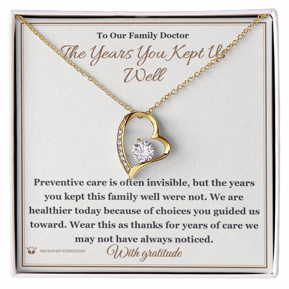 What does a Forever Love Necklace mean - gift for doctor