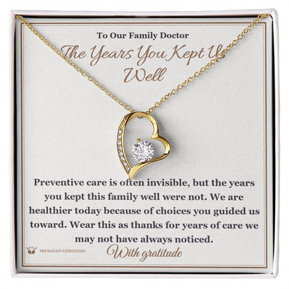 What does a Forever Love Necklace mean - gift for doctor
