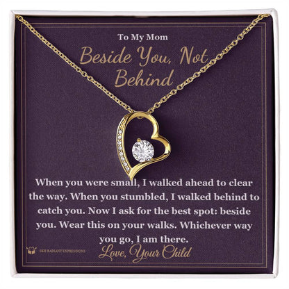 Forever Love Necklace with personalized message card for mom