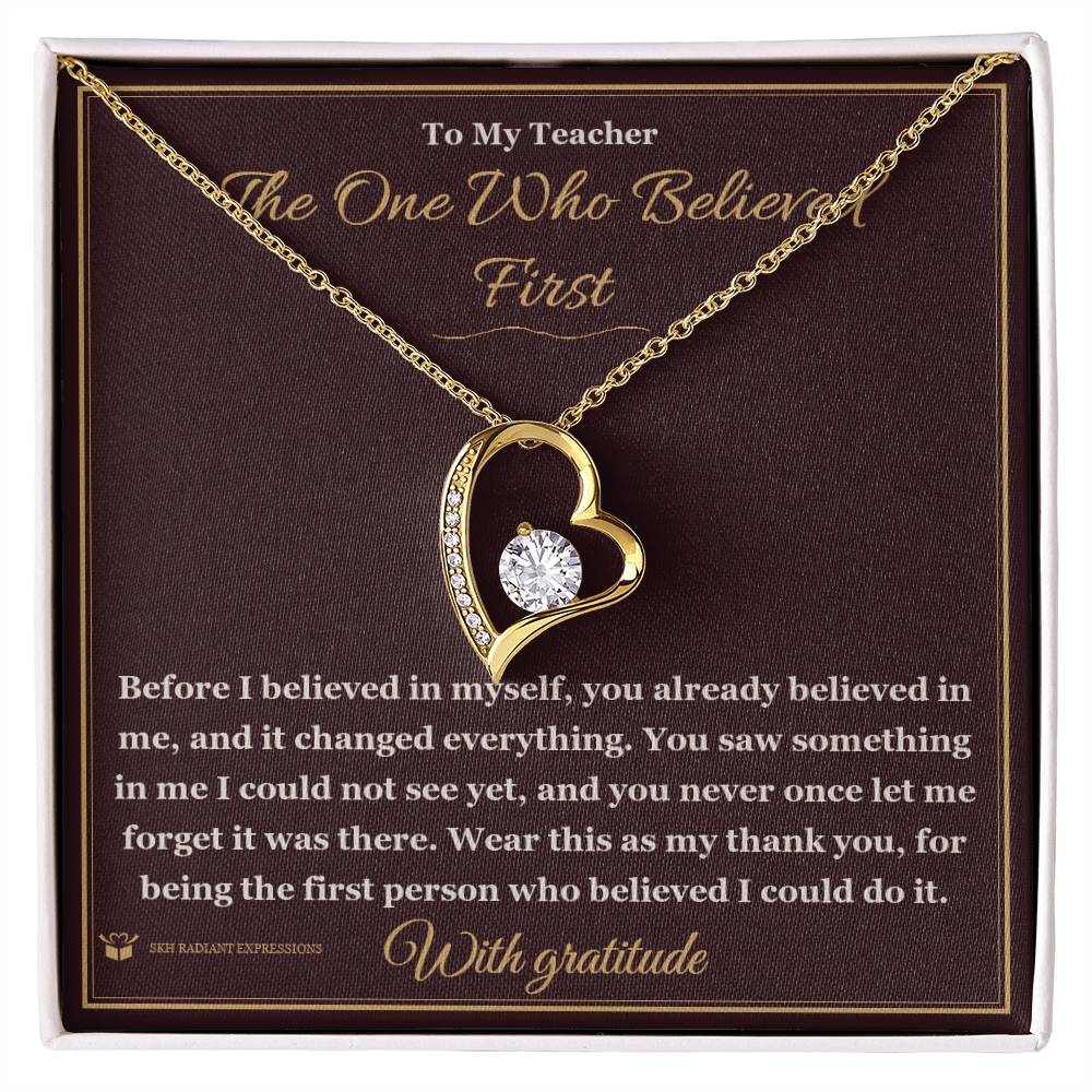 Sentimental teacher gift, not generic