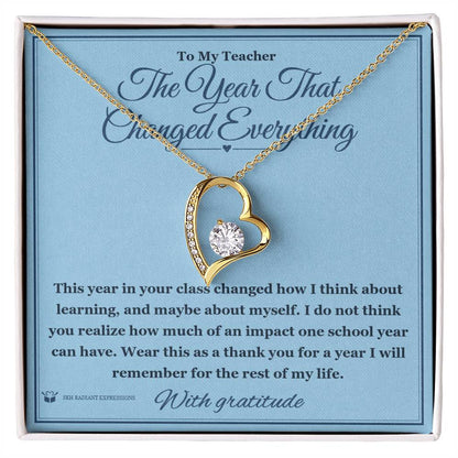 What does a Forever Love Necklace mean - gift for teacher