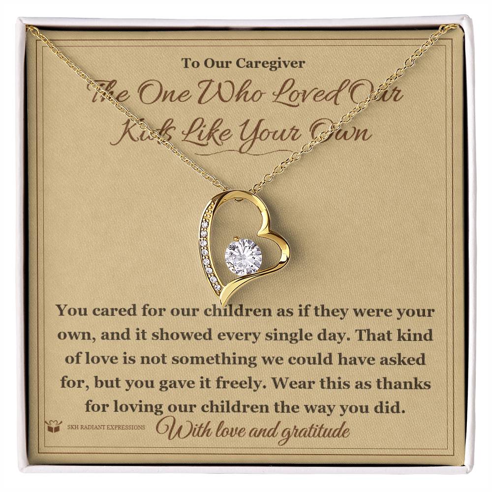 Sentimental caregiver gift, not generic