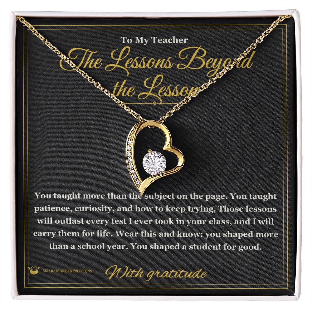 Sentimental teacher gift, not generic