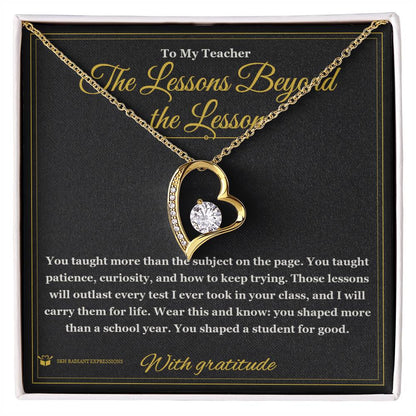Sentimental teacher gift, not generic