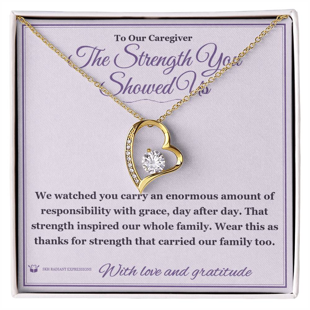 Sentimental caregiver gift, not generic