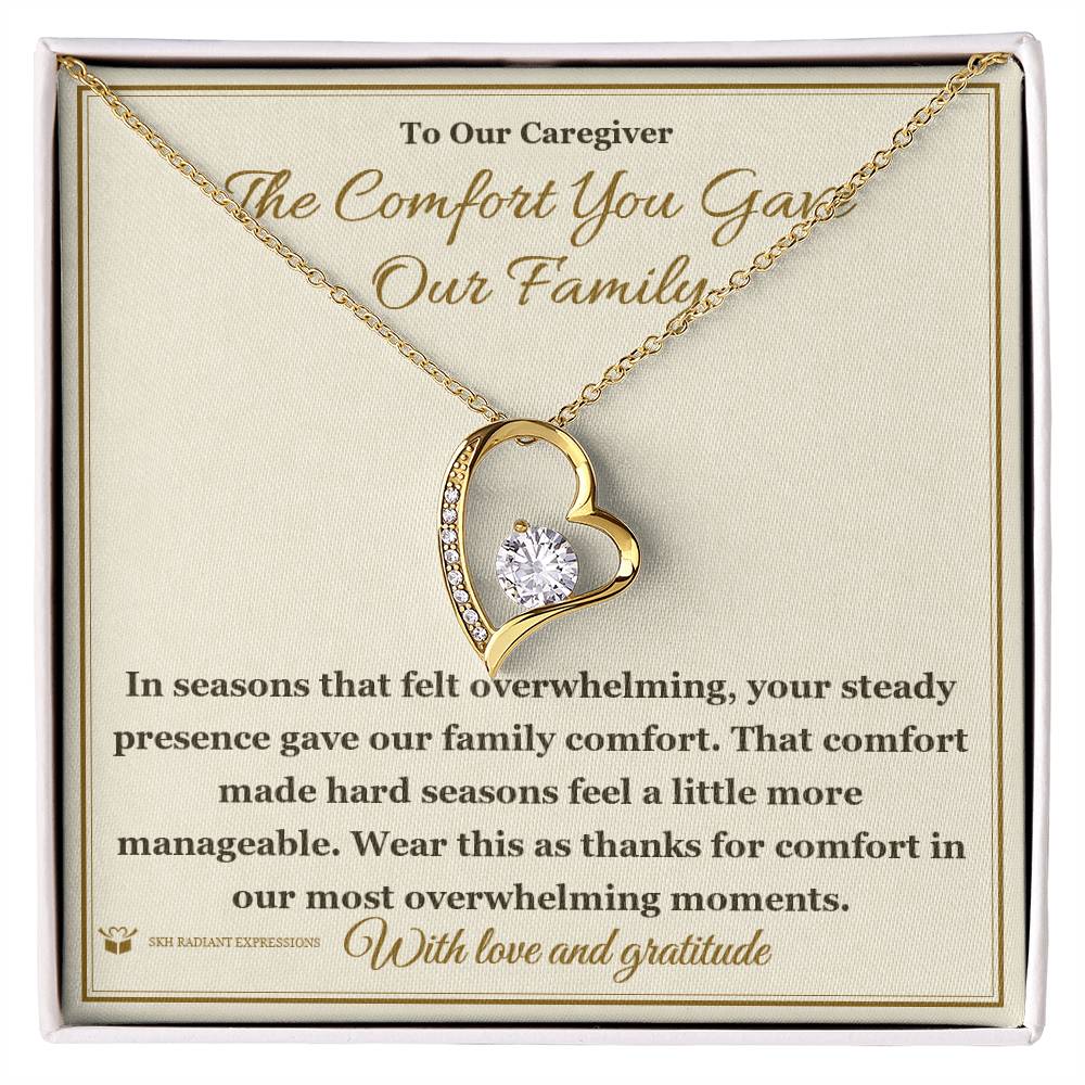 What does a Forever Love Necklace mean - gift for caregiver