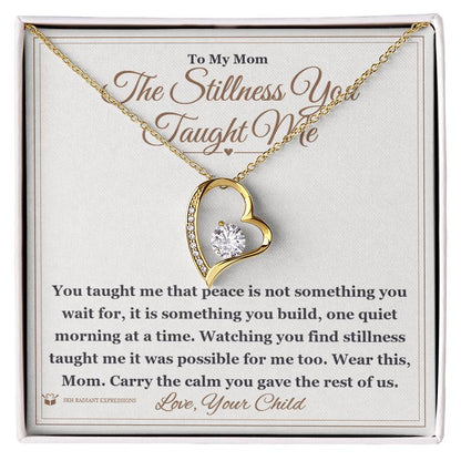 Forever Love Necklace with personalized message card for mom