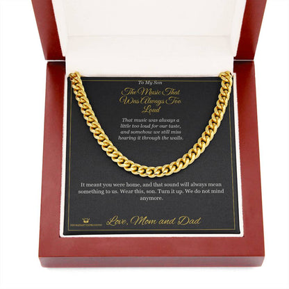 Add a name to this Cuban Link Chain - gift for son