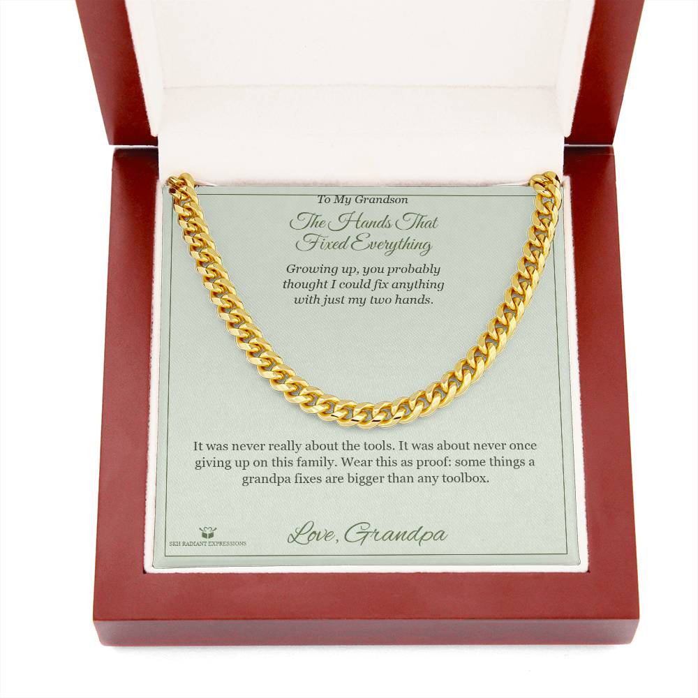 Add a name to this Cuban Link Chain - gift for brother